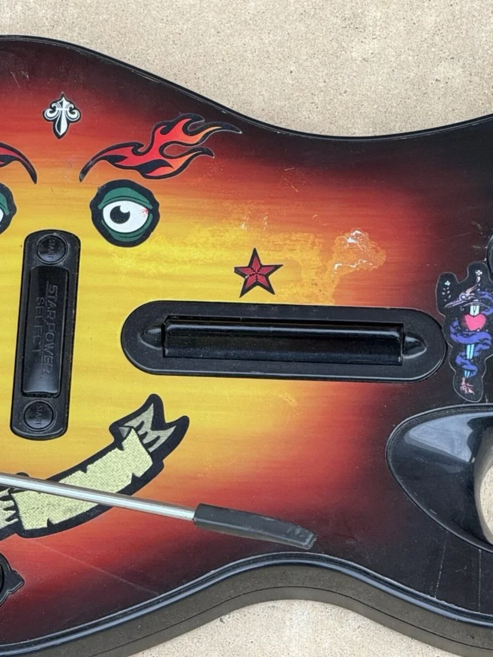 PS3 Guitar Hero Sunburst Wireless 95451.805 Red Octane World Tour *NO DONGLE*